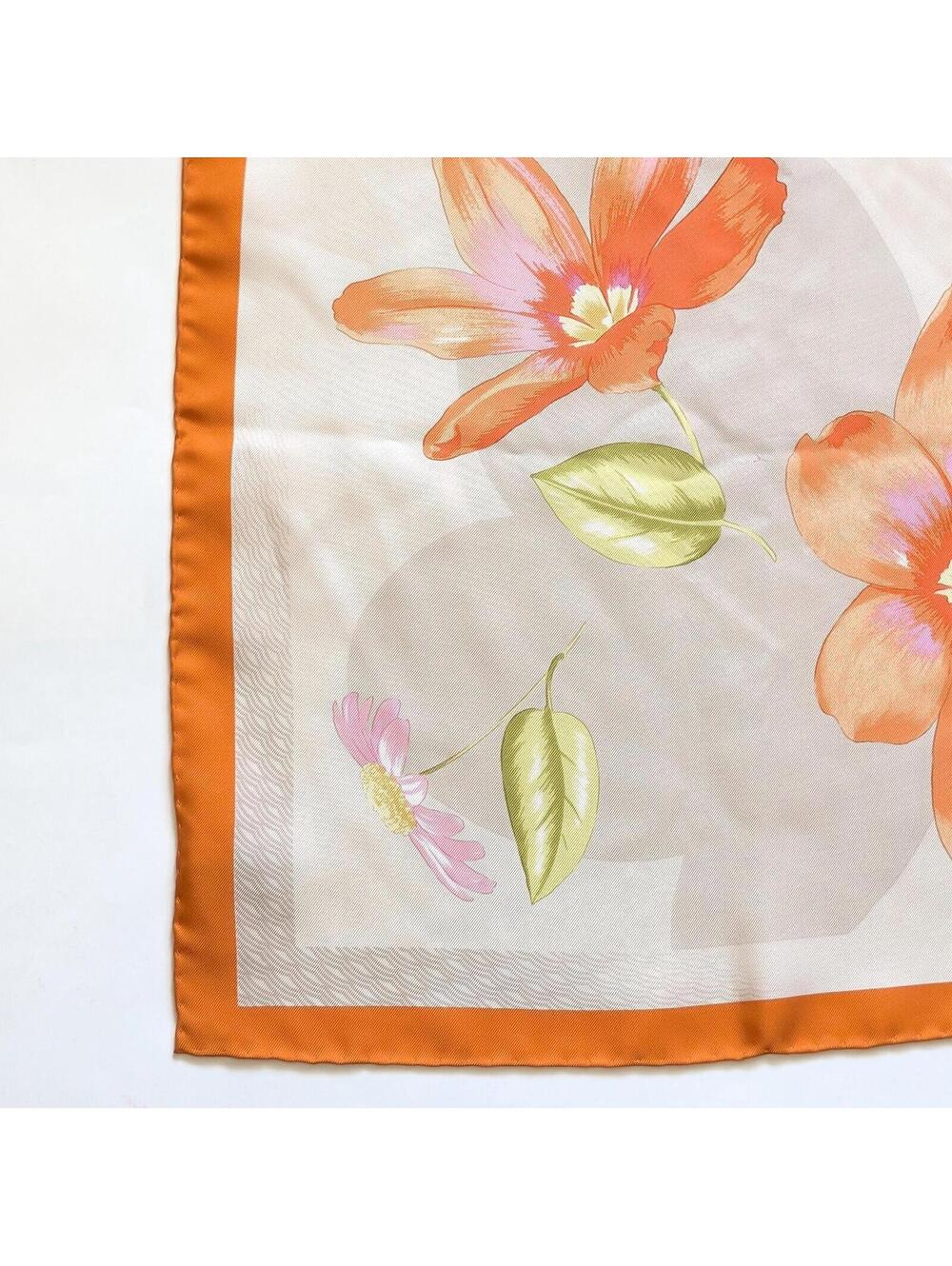 Vintage Patek Philippe "Les Metiers D'art" Silk Scarf with Floral Pattern - Picture 4 of 9